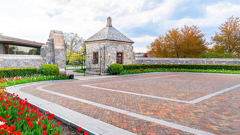 Image of Marist College's Central Gate and Gatehouse